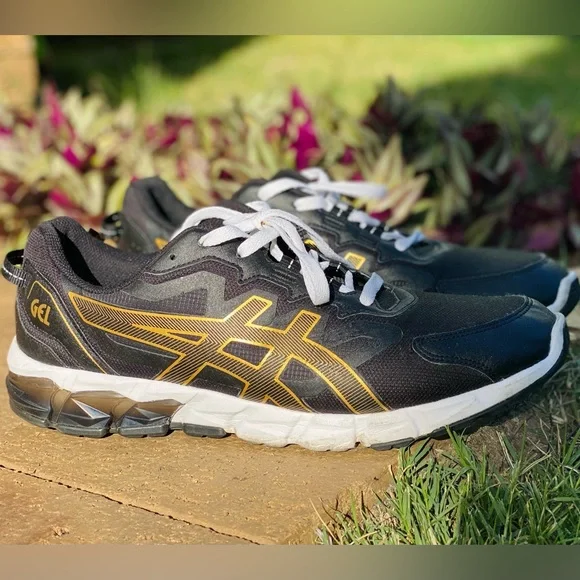 Asics Men's Gel-Quantum 90 Running Shoes Sneaker Size US 13 Black/Pure Gold - Picture 9 of 9
